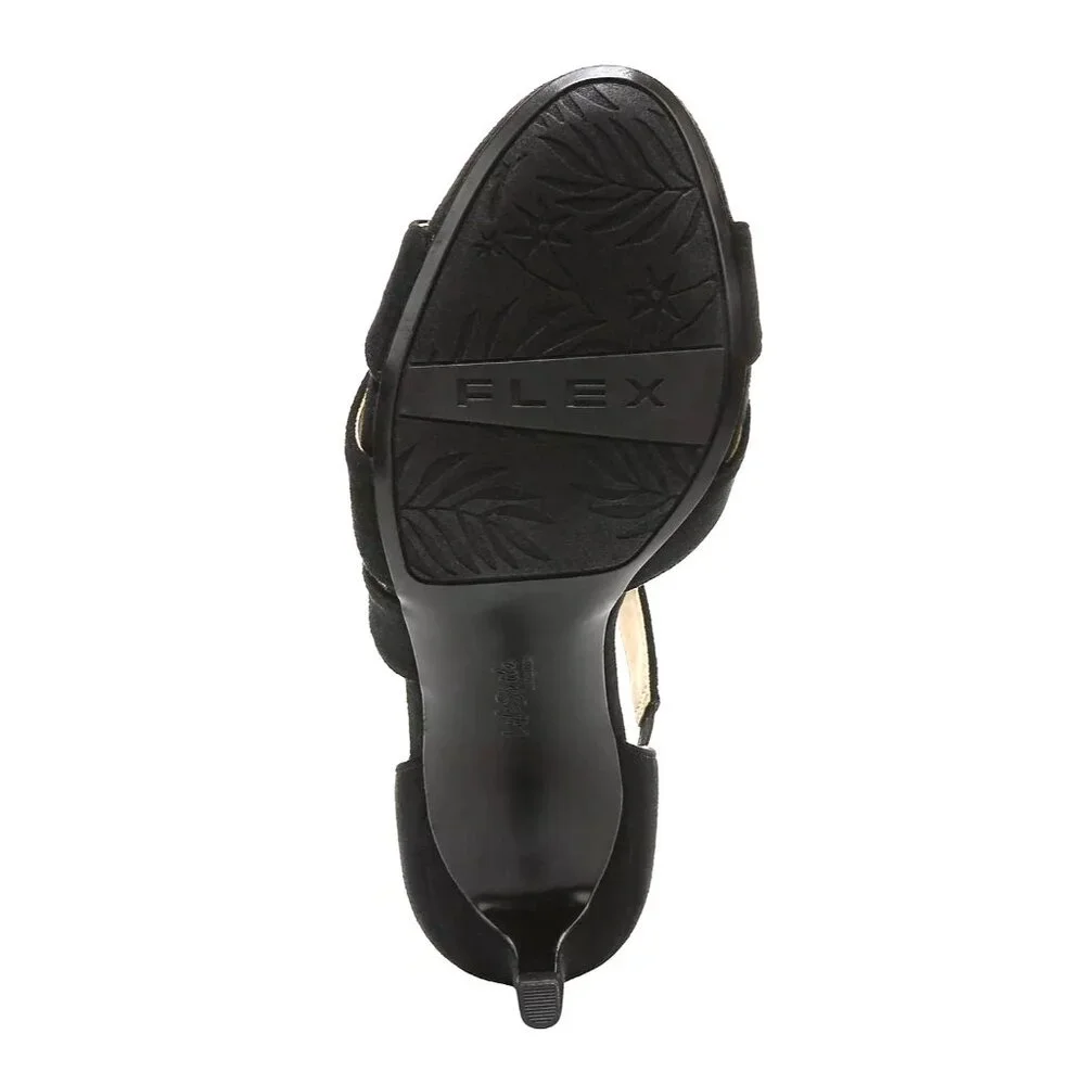 Lifestride Womens Soft System Black Strappy Heel Pointed Toe Pumps Size 6‎ NWOT